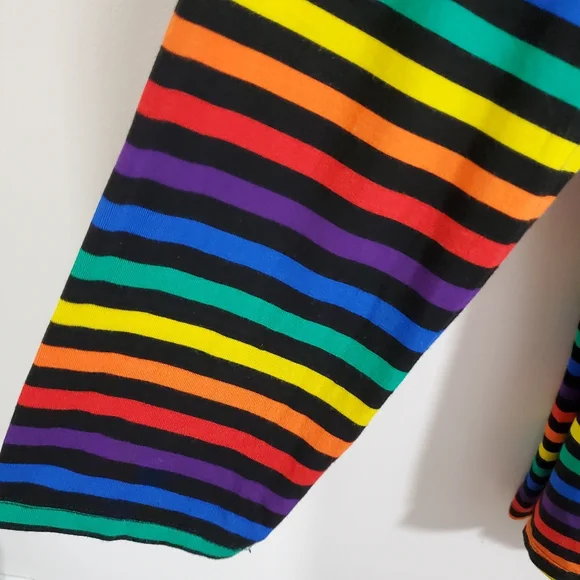 Torrid Women's Rainbow Striped Open Front Draped Cardigan Size 5X (28) - Picture 5 of 9